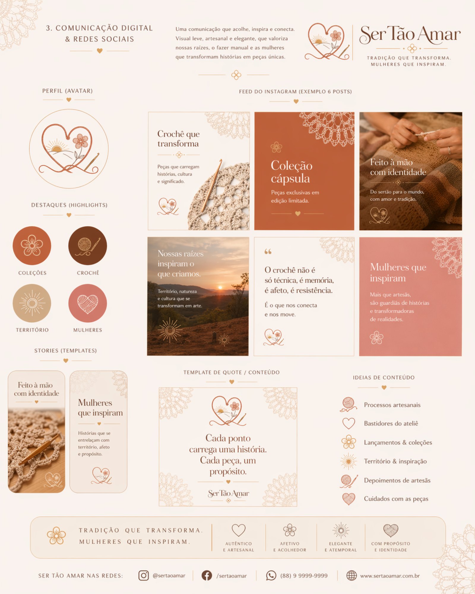 Editorial visual da coleção